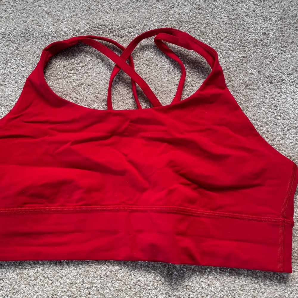 Red Athletic Crop Top